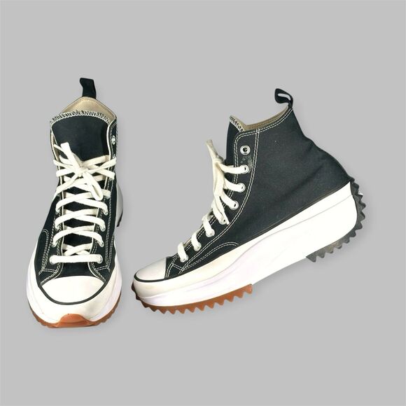 Converse Run Star Hike Men's Size 10 Black High Top Sneakers Shoes 166800C - Picture 1 of 16